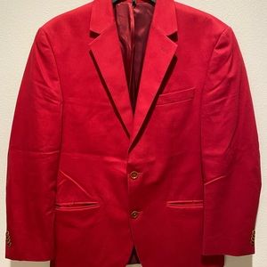Michael Kors premium red 38R blazer, amazing quality! Like New!